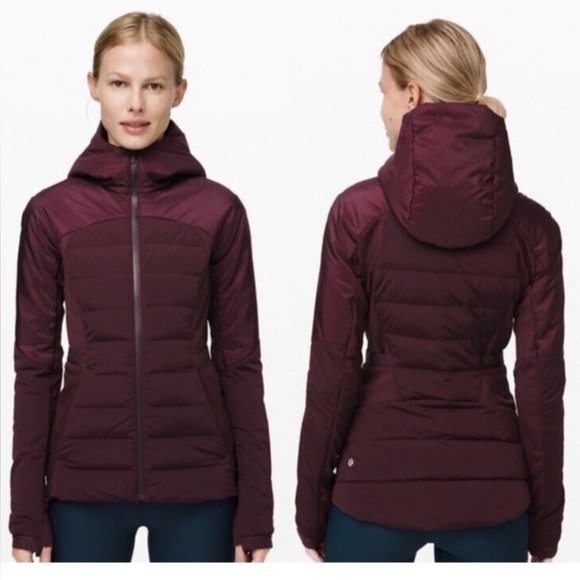 lululemon athletica Jackets & Blazers - lululemon athletica Burgundy Puffer Jacket size 4